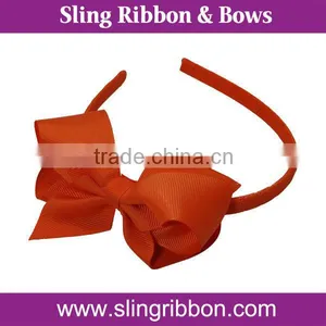 High Quality Orange Grosgrain Ribbon Headband CS-1010 thumbnail-1