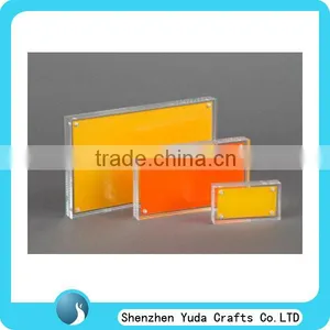Free Standing Hot Sale New Custom Made Desktop Square Waterproof Magnet Photo Frame Acrylic Wholesale Cheap thumbnail-1