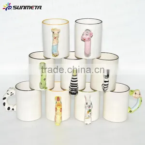 Sunmeta Cheap Animal Handle 11oz Ceramic Sublimation Printing Coffee Mug thumbnail-6