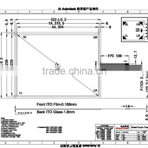Can Customized Touch Screen 15 Inch 5 Wire Resistive Touch Screen With USB/RS232 Interface thumbnail-1