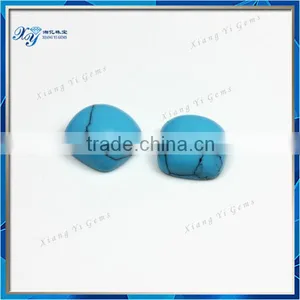 Most Beautiful Synthetic Turquoise Stone 7x7mm Square Cut Gemstone Wholesale Turquoise Square Cabochon thumbnail-1
