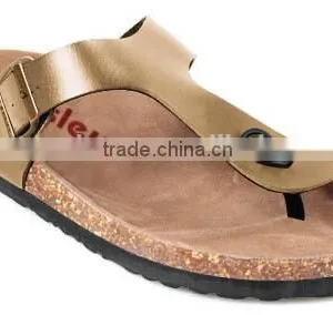 New PU Flat Slippers, Fashion Cork Sole Slippers thumbnail-6