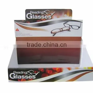 Cardboard Display Eyeglasses Advertising Paper Display Stand Paper Shelf thumbnail-1