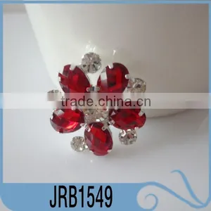 Factory Wholesale Shiny Colorful Metal Rhinestone Crystal Buttons Snaps for Leather Bracelet thumbnail-1