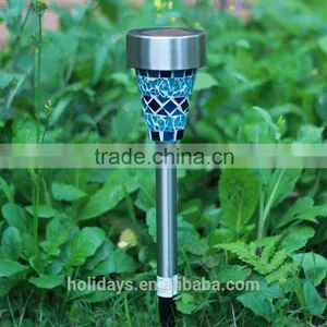 H40cm Mosaic Border Stainless Steel Solar Garden Light Garden for Decoration Christmas Gift thumbnail-4