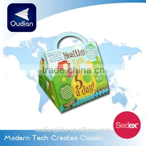 OEM Custom Triangle Cake Box Kids Lunch Box Gift Box Packaging thumbnail-1