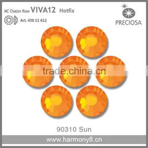 PRECIOSA Flat Back Hot Fix Rhinestones, Sun MC Chaton Rose VIVA12 thumbnail-1