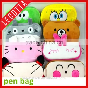 Wholesale High Quality Cheap Lovely Cartoon Plush Toy Pencil Case thumbnail-5