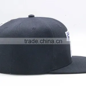 New Arrival Custom Multicolor 3D Puff Embroidery Snapback Black thumbnail-4