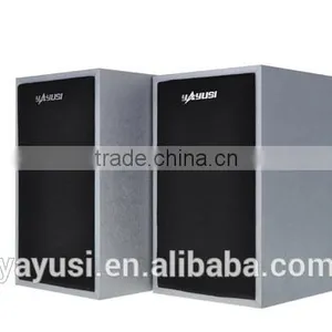 High Quanlity HIFI Sound 2.0 Home Theater Music System Wooden Usb Speaker thumbnail-4