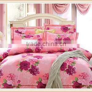 100% Polyester 3d Printed Textile Fabric With Big Flowers Bedsheet of China thumbnail-6