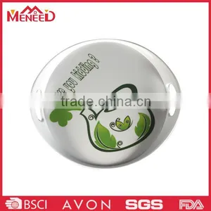 New Melamine Handle Tray High Quality Plastic Serving Tray thumbnail-1