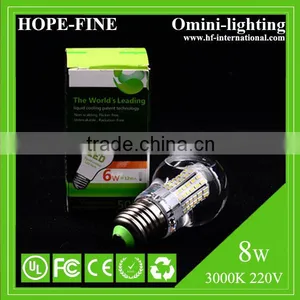 8W Warm White Liquid Cooled Led Bulb CRI 80 E27 / E14 AC110V/ 220-240V LED Bulb Lamp thumbnail-4