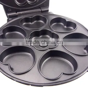 Non-Stick Heart Shaped 7Mini Electric Cake Maker For Cup Cake thumbnail-6