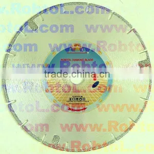 Segmented Electroplated Diamond Cutting Blade With Protection Segments thumbnail-1