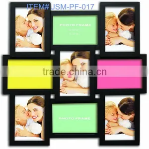 9 Openings Irregular Plastic Photo Frame thumbnail-1