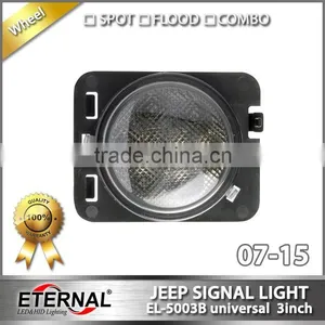Offroad Jeep Wrangler JK 07-15 LED Signal Turn Wheel Grill Light Rubicon 4x4 Amber Lamp thumbnail-2