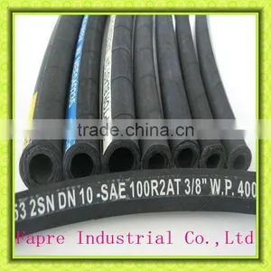 2015 New High Quality Hydraulic Rubber Hoses High Pressure Rubber Hoses Stainless Steel Braided Rubber Hose thumbnail-1