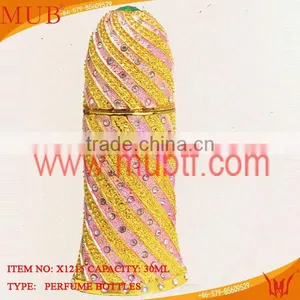The Newest Golden Arabia Dammam With Crystal Perfume Bottle thumbnail-1