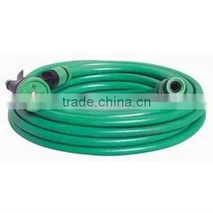 3-Layer PVC Reinforce Garden Hose W/ Nozzle Set thumbnail-1