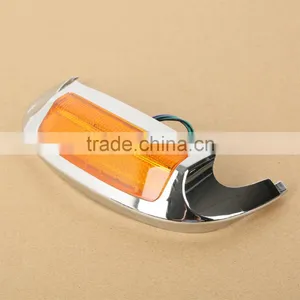 Chrome Front LED Fender Tip Light For Electra Glide Ultra Limited FLTRU thumbnail-1