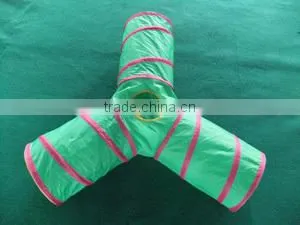 190 T Polyster Cat Three Tunnel Sides With Small Toys Cat Playing Tunnel thumbnail-1