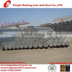Q235 Erw Galvanized and Black Carbon Steel Pipe /tube thumbnail-1
