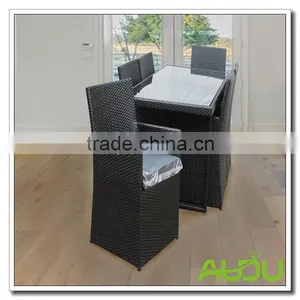 Audu Texas Outdoor Garden Rattan Dining Set thumbnail-3