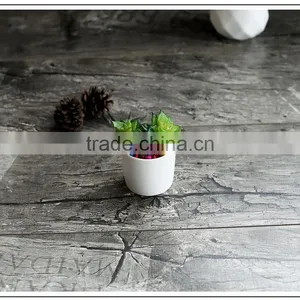 Simple Morden Desktop Decor Mini White Ceramic Flower Pots for Succulent Planter thumbnail-2