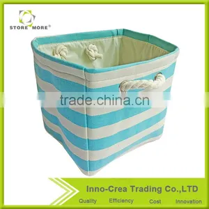 Store More / OEM Weaving Foldable Sundry Storage Bin With Cotton Rope Handle thumbnail-4