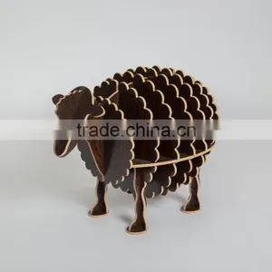 Creative Design Process of Small Wooden Drawer ,decoration Simple Home Furnishing of Cute Sheep thumbnail-4