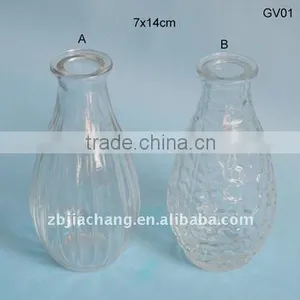 Clear Flower Glass Vase for Decoration GV01 thumbnail-1