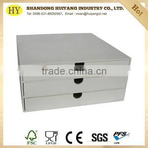 Custom Unfinished Office Supplies Wholesale Wooden File Tray thumbnail-2