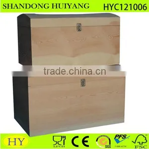 Balsa Wood Box Crate Wood Storage Box Treasure Chest Tool Box for Wood Burning and Woodcarving Unfinished thumbnail-1
