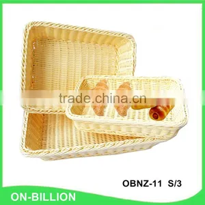 Bulk Heated Food Grade PP Rattan Basket Wholesale thumbnail-1