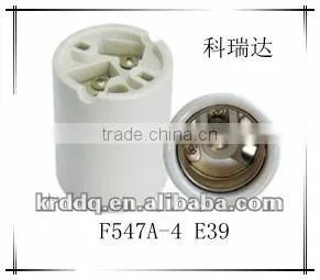 E39 Porcelain Screw Shell Lampholder Socket thumbnail-1