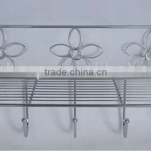 Bathroom Shelf With Hooks thumbnail-1