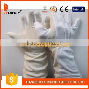 DDSAFETY 2017 Cheapest 100% Bleach Cotton Interlock Working Safety Gloves thumbnail-1