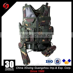 Cheap Multi-pockets Vest Light Weight Camouflage Tactical Military Mesh Designed Vest for Army thumbnail-1