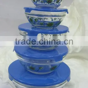 GH049 5pcs Glass Bowl Set With Deco thumbnail-3