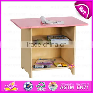 2015 New Design Cheap Home Work Table Study Table,Cheap Wooden Toy Table for Children,High Quality Wooden Study Table W08G023 thumbnail-1