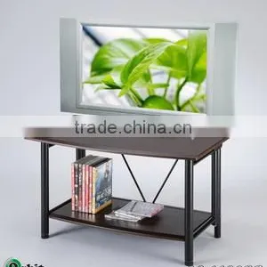 Metal Modern Led Glass Wooden tv Stand thumbnail-6