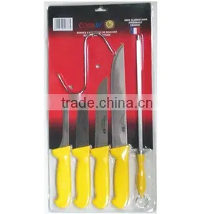 KN3220 Set of 6 Pcs Colourful Plastic Handle Cheap Kitchen Knife thumbnail-2