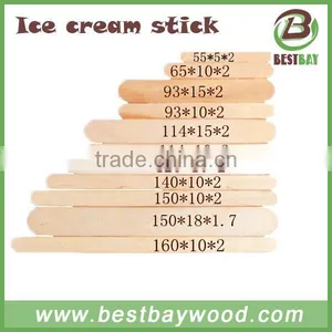 Flat Edge Wooden Ice Cream Sticks thumbnail-1