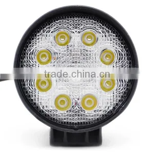 Round 24w LED Off Road Work Light Agricultural Machinery Car Led Light thumbnail-1