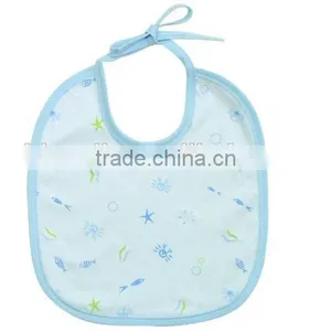 100% Bamboo Muslin Bib Super Soft Muslin Baby Bib thumbnail-1