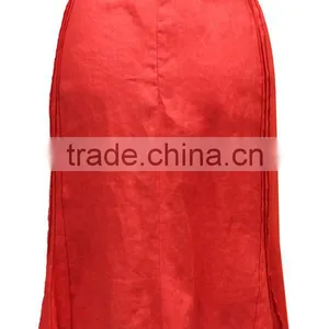 New Design Fahsionable Plus Size Sides Pleated Red Color Maxi Skirt thumbnail-2