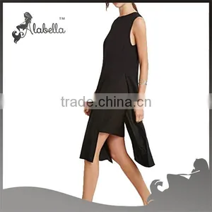 Sleeveless Dress With High Slits and Back Zipper thumbnail-1