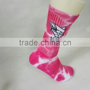 Custom Wholesale Crew Sport Tie Dye Socks thumbnail-3