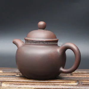 Pure Handmade Ceramic Ball Tea Pot Qinzhou Nixing 200cc thumbnail-2
